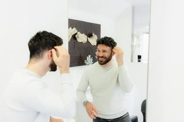 Michael überzeugt: Dank des Haarsystems wieder volles Haar – und das bei vollem Einsatz im Sport und Alltag