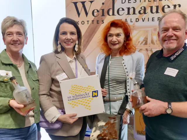 Martina Weidenauer, Elisabeth Harreither, Susanne Platzer von Culinarium Bavaricum und Oswald Weidenauer (v.l.). | Foto: Ulrike Palmer/Culinarium Bavaricum