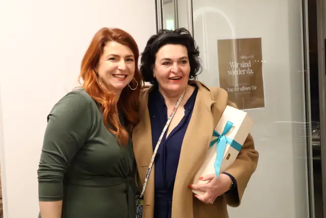 Paulina Boje-Kueß und Ulrike Steinmaßl. | Foto: MeinBezirk/Constance Haslberger