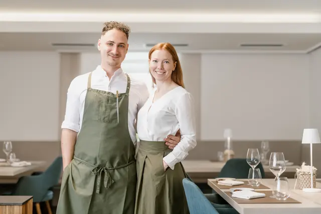 Florian Wörgötter und Julia Mausser räumten fünf Gabeln im neuen Falstaff und vier Punkte mehr als im Vorjahr ab. | Foto: Die Abbilderei