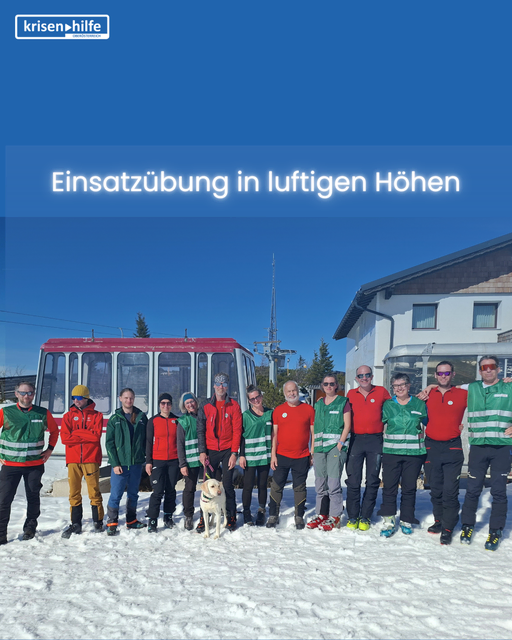 Spannende Gemeinschaftsübung auf dem Feuerkogel. | Foto: Krisenhilfe OÖ