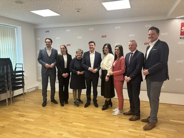 Das neue SPÖ-Team unter Daniel Fellner weist eine hohe Frauenquote auf.  | Foto: MeinBezirk.at/Christina Zwander