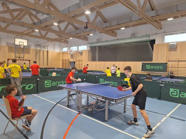 In der Schilcherlandhalle lieferten sich die Deutschlandsberger Tischtennis-Talente packende Duelle. | Foto: MS St. Stefan ob Stainz