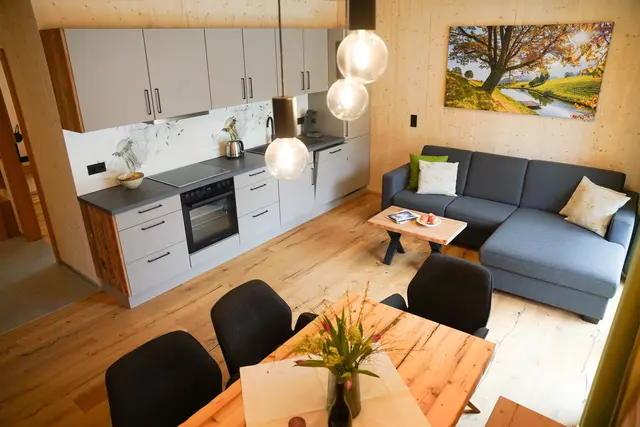 Der historische Pfarrstadl in Gröbming wurde zu einem modernen Apartmenthaus mit vier Ferienwohnungen umgebaut. | Foto: Pfarre Gröbming