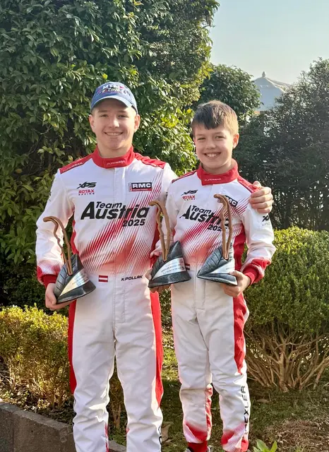 Das Tullner Dream-team: Kevin Pollak und Mathias Drexler holten sich den Sieg im Kartrennen. | Foto: MTM-Bierelart-Racing-Team