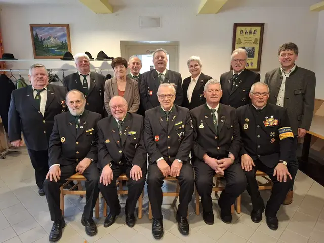 Der neu gewählte Vorstand des ÖKB-Ortsverbandes Frankenfels mit Obmann Johann Buder (Mitte). | Foto: ÖKB Frankenfels