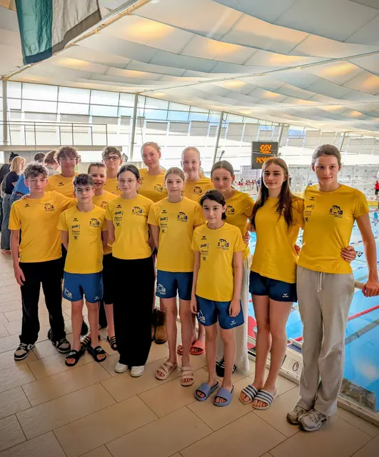 Das erfolgreiche Team der Mödlinger Schwimmunion. | Foto: SUM / Martin Stegmayer
