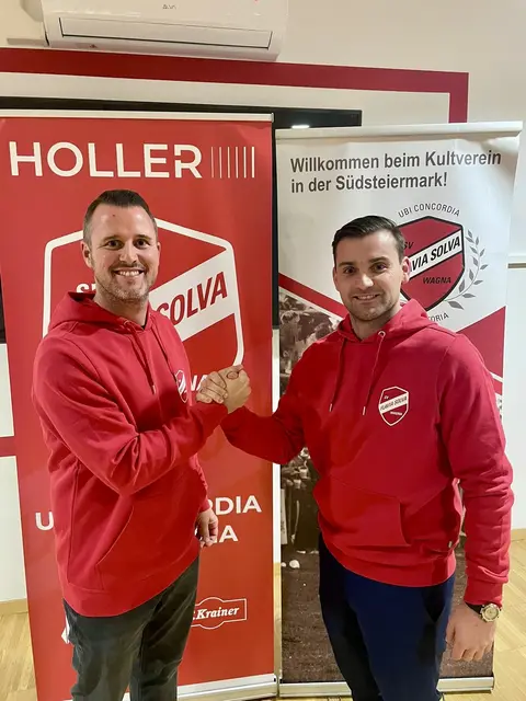 Patrick Rieger und Bernd Habjanic, die Schulleiter der MS 1 Leibnitz, haben als Trainer und sportlicher Leiter bei Flavia übernommen. | Foto: Flavia Solva