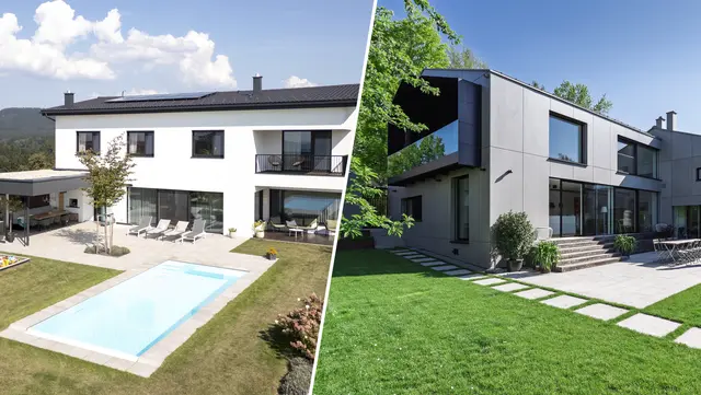 Der Traum vom Eigenheim muss nicht zur Kostenfalle werden. Baumeister aus dem Bezirk Schärding – Andreas Leithner und Daniel Kisslinger – geben Einblick in die aktuelle Situation und verraten, wie Bauherren sparen können. | Foto: Stern Bau (li.), Leithner Bau (re.)