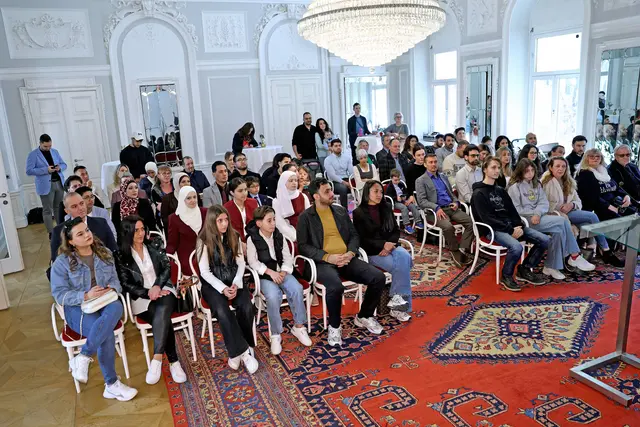 Staatsbürgerschaftsverleihungen im Spiegelsaal. | Foto: LPD Kärnten/Kuess