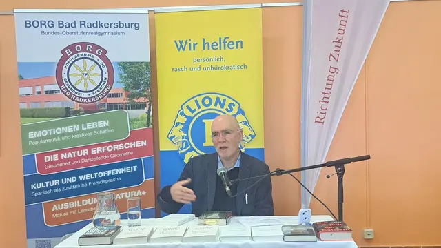 Vladimir Vertlib war für eine Lesung und einen Workshop im Borg Bad Radkersburg zu Gast. | Foto: Borg Bad Radkersburg