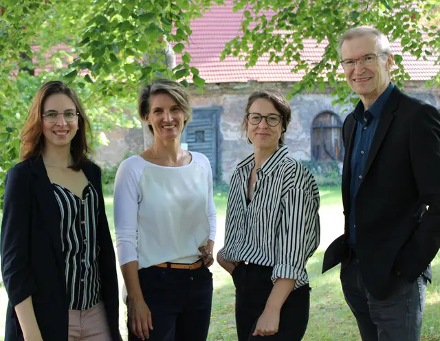 Das Team des Grätzllabor Landstraße hat 2026 viel vor. Bianca Jahn, Martina Jauschneg, Nicole Feiner und Hans Emrich (v.l.) | Foto: Grätzllabor Landstraße