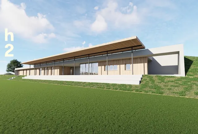 So soll der neue Sportplatz in St. Nikolai i.S. ausschauen, bald ist Baustart. | Foto: H2 Architektur und Bauwesen