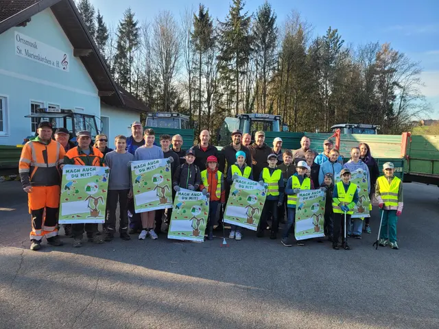 Die Flurreinigungsaktionen erfreuen sich großer Beliebtheit bei Jung und Alt – so wie hier in St. Marienkirchen am Hausruck. | Foto: Gemeinde St. Marienkirchen