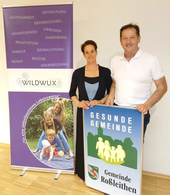 Alexandra Reiter und Bürgermeister Kurt Pawluk | Foto: Gesunde Gemeinde Roßleithen