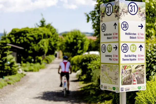 Klar beschildert: Das Radknotensystem im Murtal. | Foto: Wolfgang Spekner