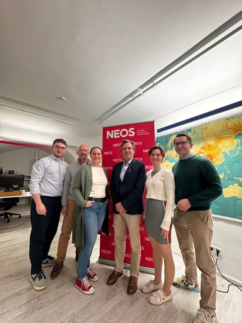 Matthias Glöckl, Christian Schwarz, Christiane Karg, Conrad Bauer, Pia Schwarz und Clemens Ableidinger | Foto: NEOS Klbg.