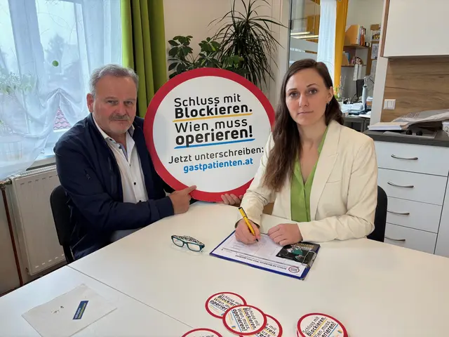 Eduard Köck und Viktoria Hutter. | Foto: Volkspartei Waidhofen