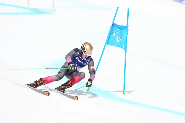 Johannes Aigner beim Riesenslalom. | Foto: APA-Images / Action Press / FIS
