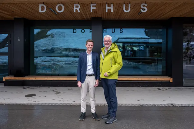 Vizebürgermeister Elias Beiser und Bürgermeister Gerhard Lucian in Lech. | Foto: Gemeinde Lech