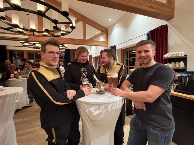 v.l.: Fabian Tröbinger, Wolfgang Melauner, Alexander Keller und Maximilian Kieltrunk