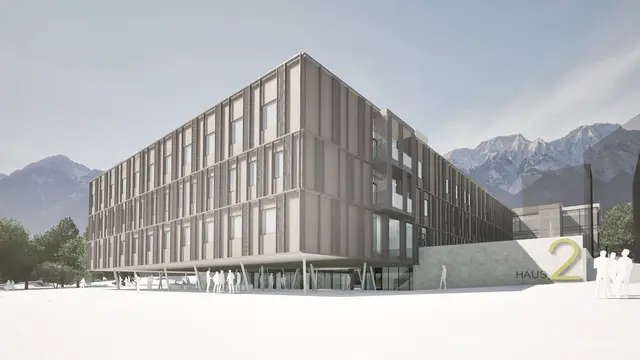 So soll der Neubau schlussendlich aussehen. | Foto: Tirolkliniken