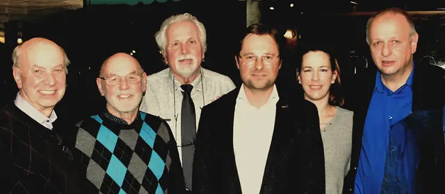 Reinhard Greiner, Schriftführer - Walter Kert, Kassierstellvertreter - Franz Wank, Kassier - Mario Kraiger, Obmann - Melanie Kues, Schriftführerstellvertreterin - Miklós Pálfy, Obmannstellvertreter          vlnr.
