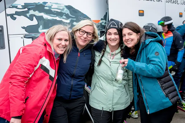 Die Techelsberger Feuerwehrfrauen waren in bester Stimmung.