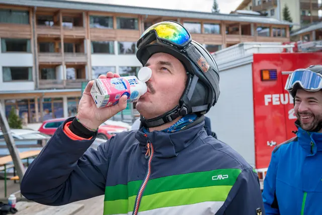 Auch ein kräftiger Energieschub mit einer Portion Vitaminmilch MiLK-Fit durfte nicht fehlen.