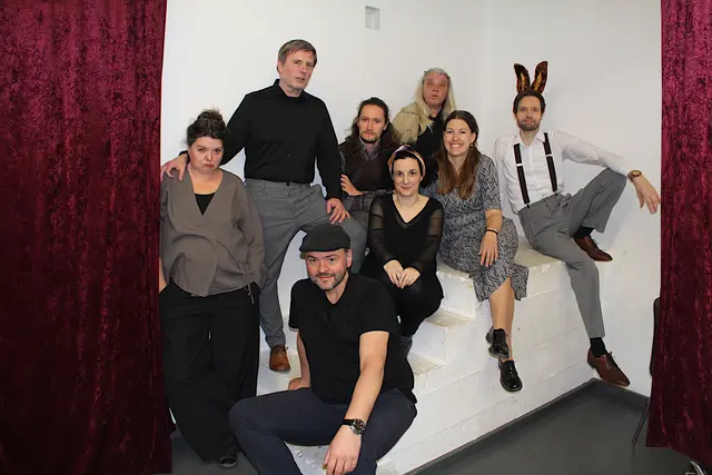 Das Team des Impro-Krimis war bereit für die Premiere der 4. Staffel.
