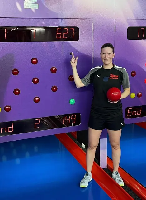 Fiona STEINER (SK FWT-Comp. Neunkirchen) - Bahnrekord mit 627 Kegel