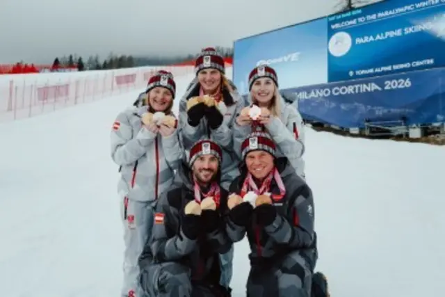 Die Niederösterreicherin Veronika Aigner krönt ihre unglaubliche Erfolgsserie mit Gold im Slalom. | Foto: ÖPC/GEPA-pictures