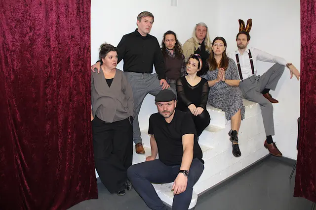 Das Team des Impro-Krimis war bereit für die Premiere der 4. Staffel.