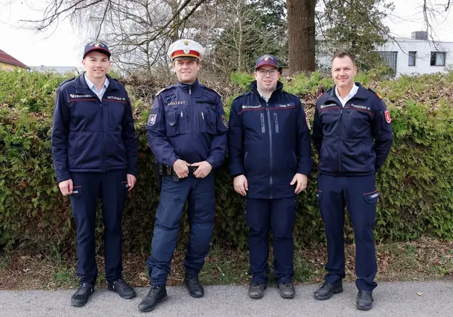Stefan Aistleitner, Andreas Lumetsberger, Daniel Hanl und Roland Paireder. | Foto: BFK Perg/Strach