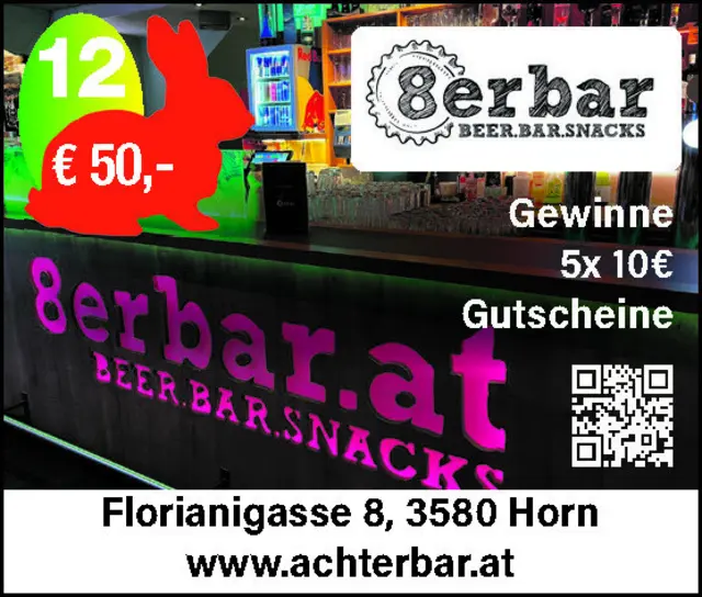 Gewählten Gewinn (Zahl), entweder mit dem Gewinnkupon der Printausgabe vom 18./19.03. oder per Mail an horn@meinbezirk.at senden.
