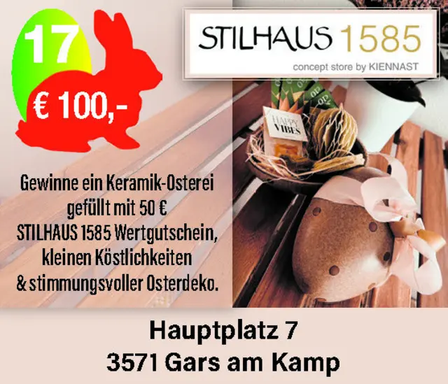 Gewählten Gewinn (Zahl), entweder mit dem Gewinnkupon der Printausgabe vom 18./19.03. oder per Mail an horn@meinbezirk.at senden.