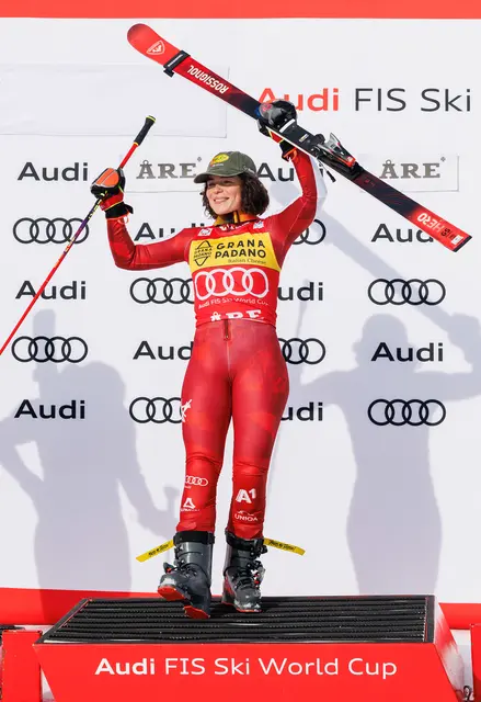 Julia Scheib steht im Riesentorlaufweltcup uneinholbar ganz oben. | Foto: GEPA pictures