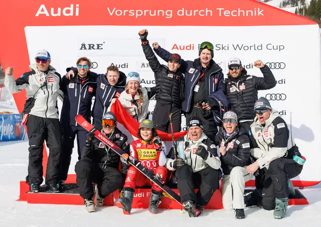 Julia Scheib lobte nach dem Erfolg auch ihr ganzes Team. | Foto: GEPA pictures
