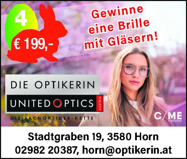 Gewählten Gewinn (Zahl), entweder mit dem Gewinnkupon der Printausgabe vom 18./19.03. oder per Mail an horn@meinbezirk.at senden.