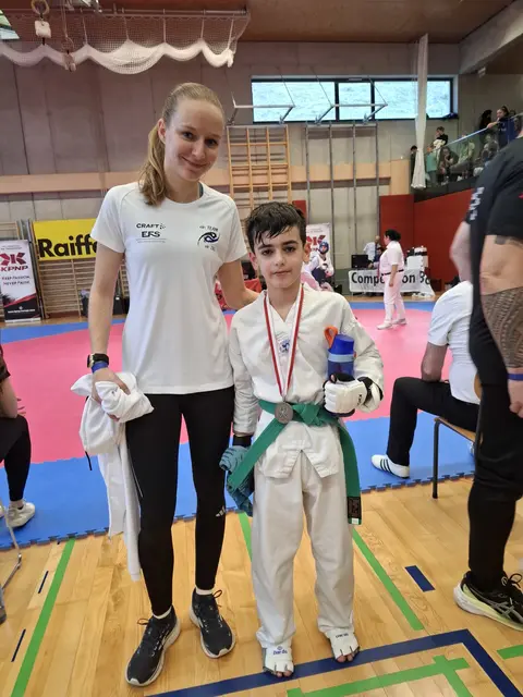 Coach Elisa Engl und Musab Em