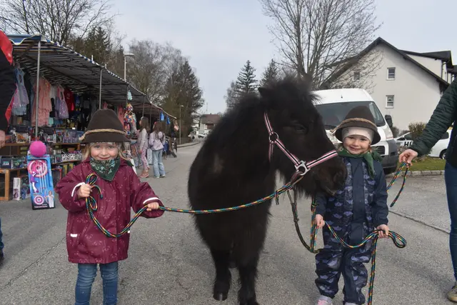 Der 75. Roßmarkt in Riedau lockte auch viele kleine Besucher. | Foto: Marktgemeinde Riedau