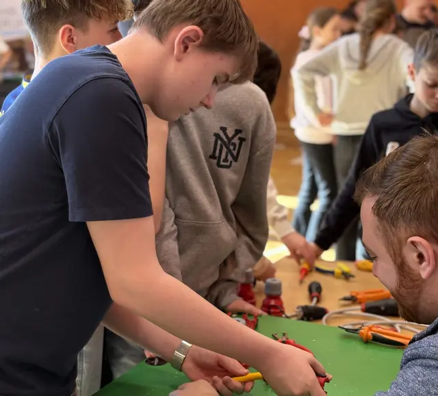 Die Kinder konnten selbst tätig werden. | Foto: Mittelschule Deutschlandsberg