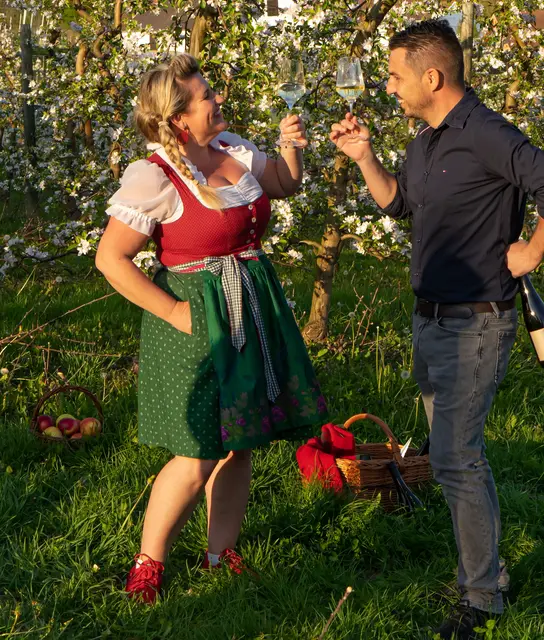 Petra Meiß und Michael Eiteljörg sind für die Leitung des Vereins Steirische Apfelstraße verantwortlich. | Foto: Steirische Apfelstraße