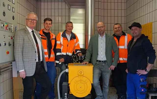 Von links: Bürgermeister Christian Gratzl, Wassermeister Andreas Kern-Kathofer, Zivilschutzbeauftragter Martin Danner, Stadtamtsleiter Florian Riegler, Bauhofleiter Werner Eibensteiner und Wassermeister Andreas Ritter. | Foto: Stadtgemeinde Freistadt