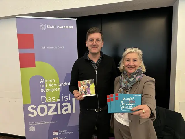 Thomas Thöny, Hausleiter im SWH Lehen udn Stadträtin Andrea Brandner.  | Foto: Lisa Gold