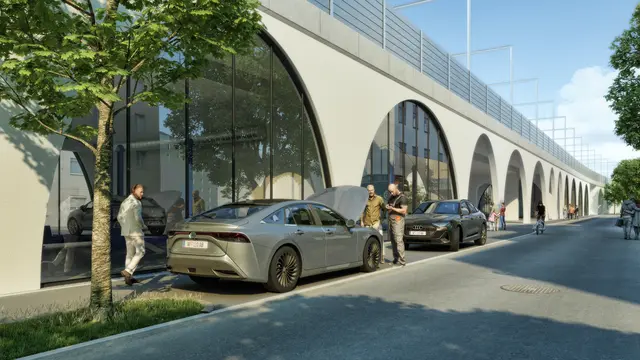 So sollen die Viadukte im 2. Bezirk nach ihrer Neuerrichtung aussehen. (Visualisierung)  | Foto: ÖBB/ zkpt ZT GmbH