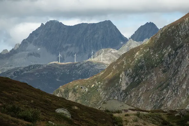 Alpenwindpark Gütsch | Foto: Markus Russi, EW Ursern