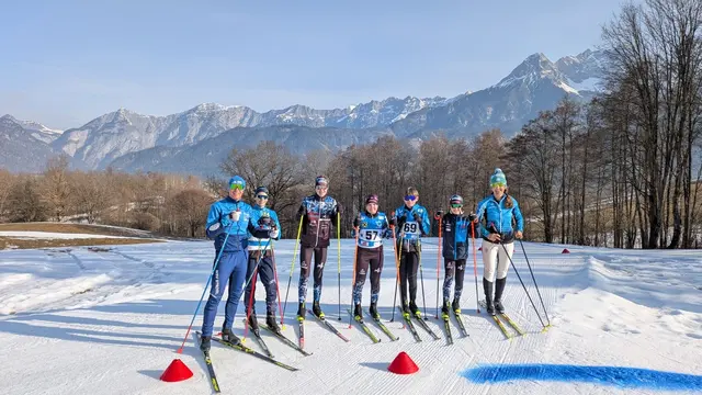Die erfolgreichen Langläufer des BG/BRG Bad Ischl bei der Schul-Bundesmeisterschaft in Saalfelden. | Foto: BG/BRG Bad Ischl
