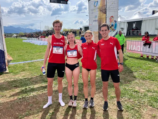 Im Staffelbewerb „Long Relay Mixed" erkämpfte sie zusammen mit Lukas Novak, Lisa Redlinger und Bernhard Schmid den fünften Rang. | Foto: KSV-LA