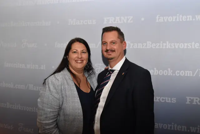 Wohnbaustadträtin Kathrin Gaál mit Bezirksvorsteher Marcus Franz. (Archiv)